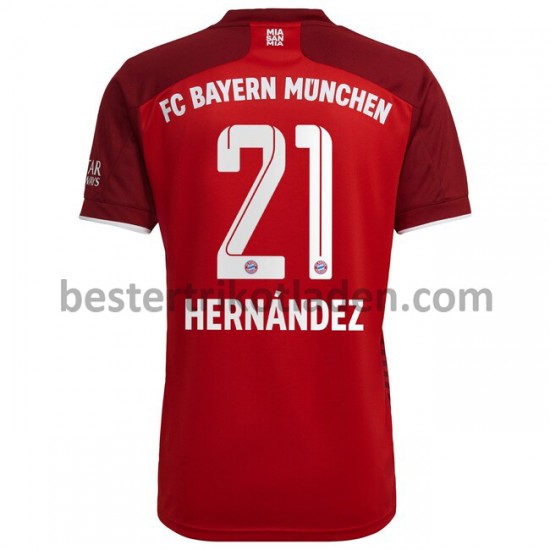 Fußballtrikot FC Bayern München Lucas Hernandez 21 Heim Trikot Home 2021-2022 für Herren