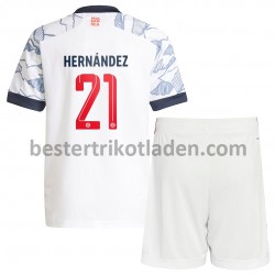 Fußballtrikot FC Bayern München Lucas Hernandez 21 Ausweich Trikot 3rd 2021-2022 für Kinder