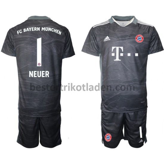 Fußballtrikot FC Bayern München Manuel Neuer 1 Torwart Auswärts Trikot Away 2021-2022 für Kinder