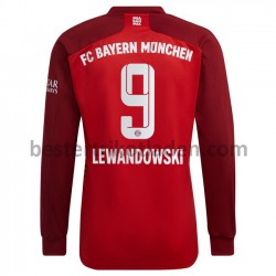 Fußballtrikot FC Bayern München Robert Lewandowski 9 Heim Trikot Home 2021-2022 Langarm für Herren