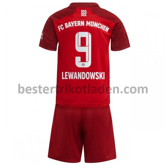 Fußballtrikot FC Bayern München Robert Lewandowski 9 Heim Trikot Home 2021-2022 für Kinder