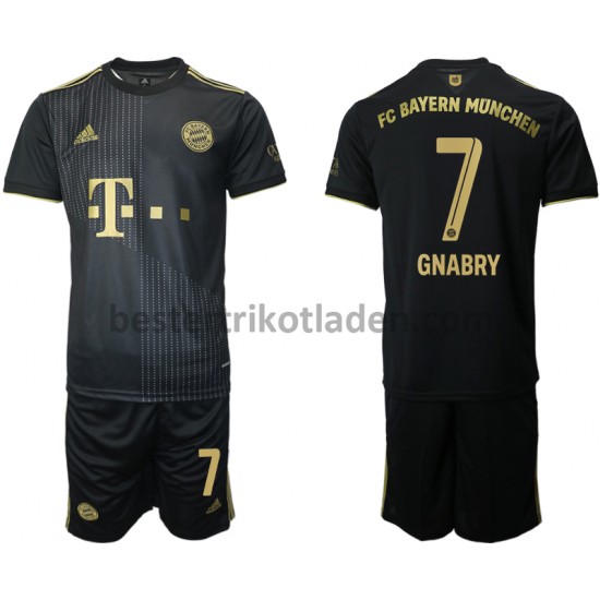 Fußballtrikot FC Bayern München Serge Gnabry 7 Auswärts Trikot Away 2021-2022 für Kinder
