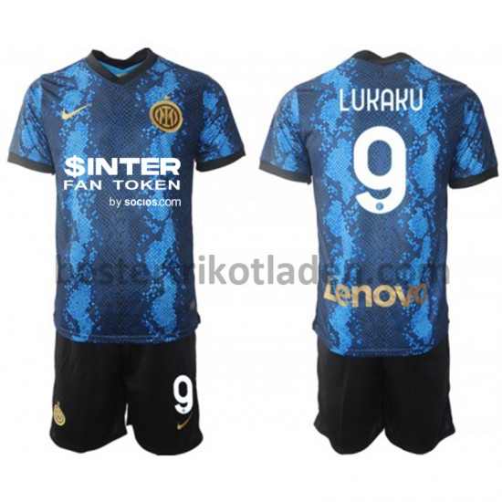 Fußballtrikot Inter Mailand Romelu Lukaku 9 Heim Trikot Home 2021-2022 für Kinder