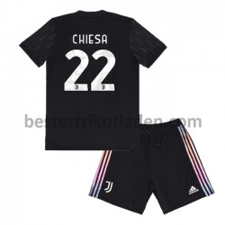 Fußballtrikot Juventus Turin Federico Chiesa 22 Auswärts Trikot Away 2021-2022 für Kinder