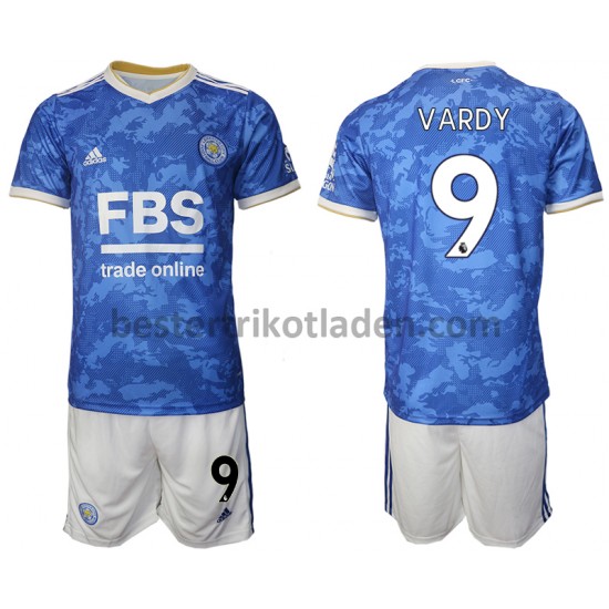 Fußballtrikot Leicester City Jamie Vardy 9 Heim Trikot Home 2021-2022 für Kinder