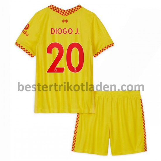 Fußballtrikot Liverpool Diogo Jota 20 Ausweich Trikot 3rd 2021-2022 für Kinder