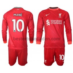 Fußballtrikot Liverpool Mane 10 Heim Trikot Home 2021-2022 Langarm für Kinder