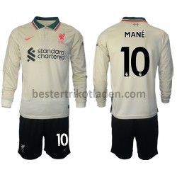 Fußballtrikot Liverpool Sadio Mane 10 Auswärts Trikot Away 2021-2022 Langarm für Kinder