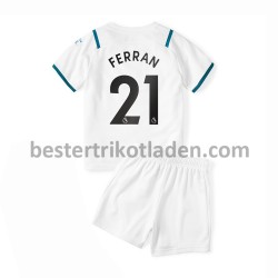 Fußballtrikot Manchester City Ferran Torres 21 Auswärts Trikot Away 2021-2022 für Kinder
