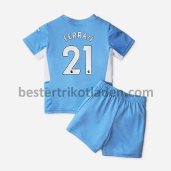 Fußballtrikot Manchester City Ferran Torres 21 Heim Trikot Home 2021-2022 für Kinder