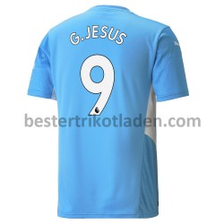 Fußballtrikot Manchester City Gabriel Jesus 9 Heim Trikot Home 2021-2022 für Herren