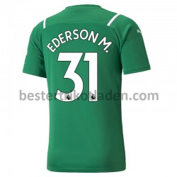Fußballtrikot Manchester City Torwart Ederson 31 Auswärts Trikot Away 2021-2022 für Herren