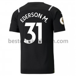 Fußballtrikot Manchester City Torwart Ederson 31 Heim Trikot Home 2021-2022 für Herren