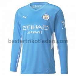 Fußballtrikot Manchester City Heim Trikot Home 2021-2022 Langarm für Herren