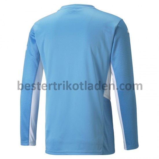 Fußballtrikot Manchester City Heim Trikot Home 2021-2022 Langarm für Herren