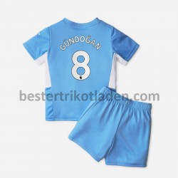 Fußballtrikot Manchester City Ilkay Gündogan 8 Heim Trikot Home 2021-2022 für Kinder