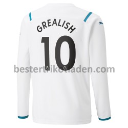 Fußballtrikot Manchester City Jack Grealish 10 Auswärts Trikot Away 2021-2022 Langarm für Herren