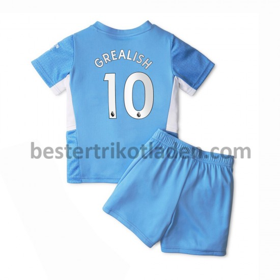Fußballtrikot Manchester City Jack Grealish 10 Heim Trikot Home 2021-2022 für Kinder