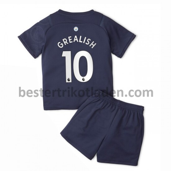 Fußballtrikot Manchester City Jack Grealish 10 Ausweich Trikot 3rd 2021-2022 für Kinder