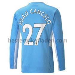 Fußballtrikot Manchester City Joao Cancelo 27 Heim Trikot Home 2021-2022 Langarm für Herren