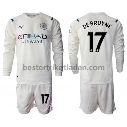 Fußballtrikot Manchester City Kevin De Bruyne 17 Auswärts Trikot Away 2021-2022 Langarm für Kinder