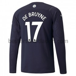 Fußballtrikot Manchester City Kevin De Bruyne 17 Drittes Fußballtrikot 2021-2022 Langarm für Herren