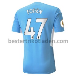 Fußballtrikot Manchester City Phil Foden 47 Heim Trikot Home 2021-2022 für Herren