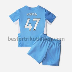 Fußballtrikot Manchester City Phil Foden 47 Heim Trikot Home 2021-2022 für Kinder