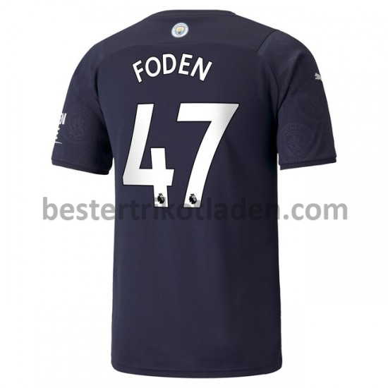Fußballtrikot Manchester City Phil Foden 47 Drittes Fußballtrikot 2021-2022 für Herren