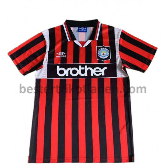 Fußballtrikot Manchester City Retro Auswärts Trikot Away 1996 für Herren