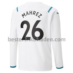Fußballtrikot Manchester City Riyad Mahrez 26 Auswärts Trikot Away 2021-2022 Langarm für Herren