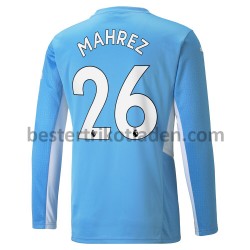 Fußballtrikot Manchester City Riyad Mahrez 26 Heim Trikot Home 2021-2022 Langarm für Herren