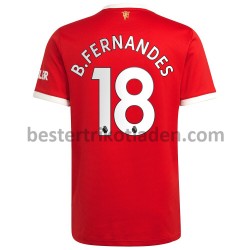 Fußballtrikot Manchester United Bruno Fernandes 18 Heim Trikot Home 2021-2022 für Herren