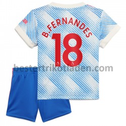 Fußballtrikot Manchester United Bruno Fernandes 18 Auswärts Trikot Away 2021-2022 für Kinder