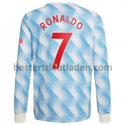 Fußballtrikot Manchester United Cristiano Ronaldo 7 Auswärts Trikot Away 2021-2022 Langarm für Herren
