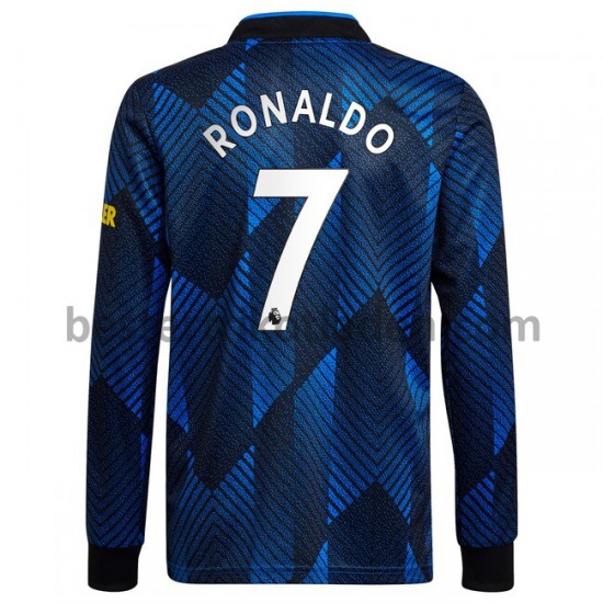 Fußballtrikot Manchester United Cristiano Ronaldo 7 Ausweich Trikot 3rd 2021-2022 Langarm für Herren