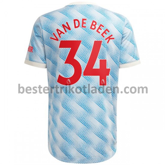 Fußballtrikot Manchester United Donny Van De Beek 34 Auswärts Trikot Away 2021-2022 für Herren