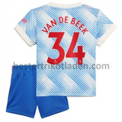 Fußballtrikot Manchester United Donny Van De Beek 34 Auswärts Trikot Away 2021-2022 für Kinder
