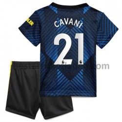 Fußballtrikot Manchester United Edinson Cavani 21 Ausweich Trikot 3rd 2021-2022 für Kinder