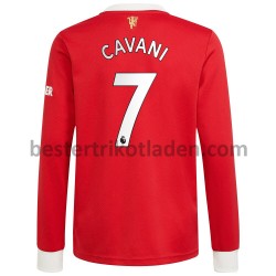 Fußballtrikot Manchester United Edinson Cavani 7 Heim Trikot Home 2021-2022 Lang für Herren