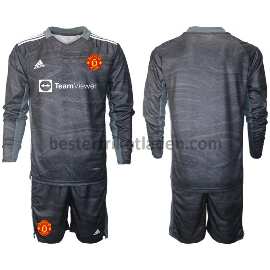 Fußballtrikot Manchester United Torwart Auswärts Trikot Away 2021-2022 Langarm für Kinder