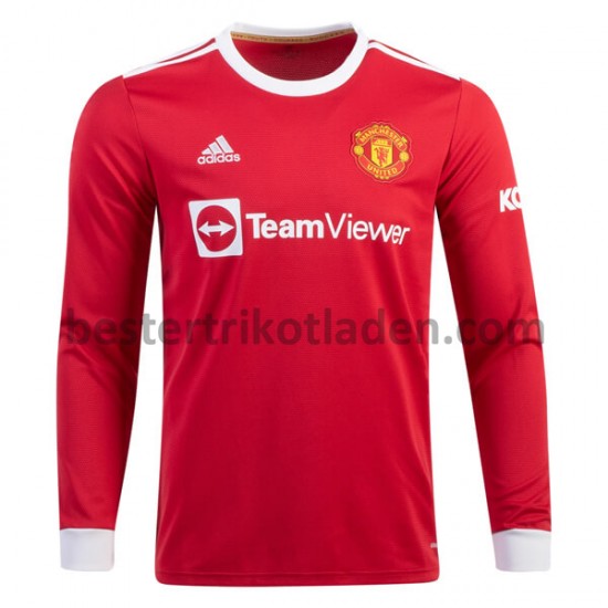 Fußballtrikot Manchester United Heim Trikot Home 2021-2022 Lang für Herren