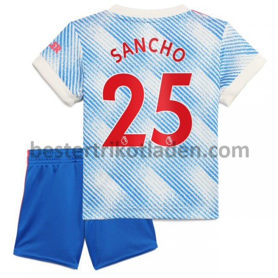 Fußballtrikot Manchester United Jadon Sancho 25 Auswärts Trikot Away 2021-2022 für Kinder