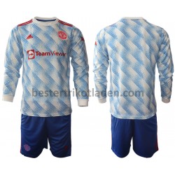 Fußballtrikot Manchester United Auswärts Trikot Away 2021-2022 Langarm für Kinder