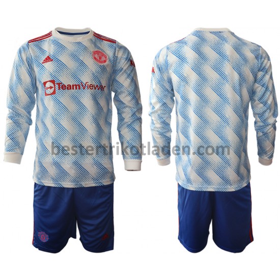 Fußballtrikot Manchester United Auswärts Trikot Away 2021-2022 Langarm für Kinder