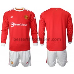 Fußballtrikot Manchester United Heim Trikot Home 2021-2022 Langarm für Kinder