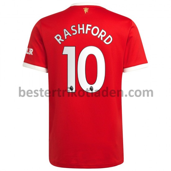 Fußballtrikot Manchester United Marcus Rashford 10 Heim Trikot Home 2021-2022 für Herren