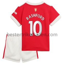 Fußballtrikot Manchester United Marcus Rashford 10 Heim Trikot Home 2021-2022 für Kinder