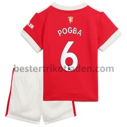 Fußballtrikot Manchester United Pogba 6 Heim Trikot Home 2021-2022 für Kinder