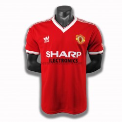 Fußballtrikot Manchester United Retro Heim Trikot Home 1983 für Herren